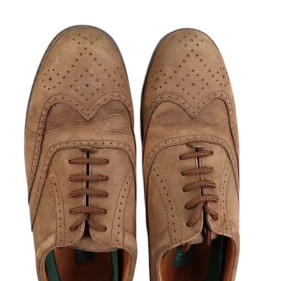 Claybrooke Shoes Mens 10.5 Oxford Wingtip Formal Classic Leather Montana Brown main image 6
